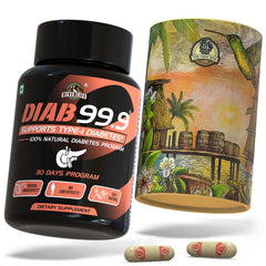 Diab 99.9 Type-1 Sugar Ayurvedic Supplement | For Secreting Insulin naturally & preventing Side-Effects | 100% Natural