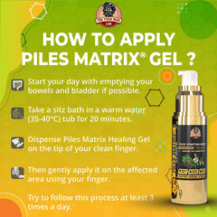 PILES MATRIX KIT - Piles Ayurvedic Supplements & Gel | Get Vein Restore + Rectum Restore + Healing Gel + Diet Booklet | Treats Hemorrhoids | 100% Natural