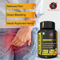 PILES MATRIX - Vein Restore + Rectum Restore Ayurvedic Supplements + Herbal Remedies Diet Booklet | Relives Pain & Shrinks Mass | 100% Natural