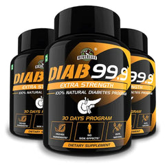 DIAB 99.9 - Type-2 Extra Strength Ayurvedic Diabetes Medicine | Free Reversal Program Consultation with Doctor & Dietitian | 100% Natural