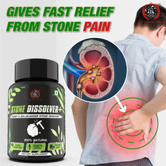 STONE DISSOLVER+ Ayurvedic Stone Remover Supplement | Relieves Pain, Breaks All Types Of Stones, Fast Acting | 100% Natural