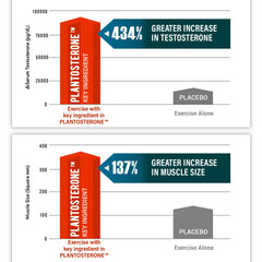 PLANTOSTERONE - Muscle Building & Testo-Boosting Ayurvedic Supplement | Helps Gain Muscle Size & Strength, with Increase in Sexual Drive | 100% Natural