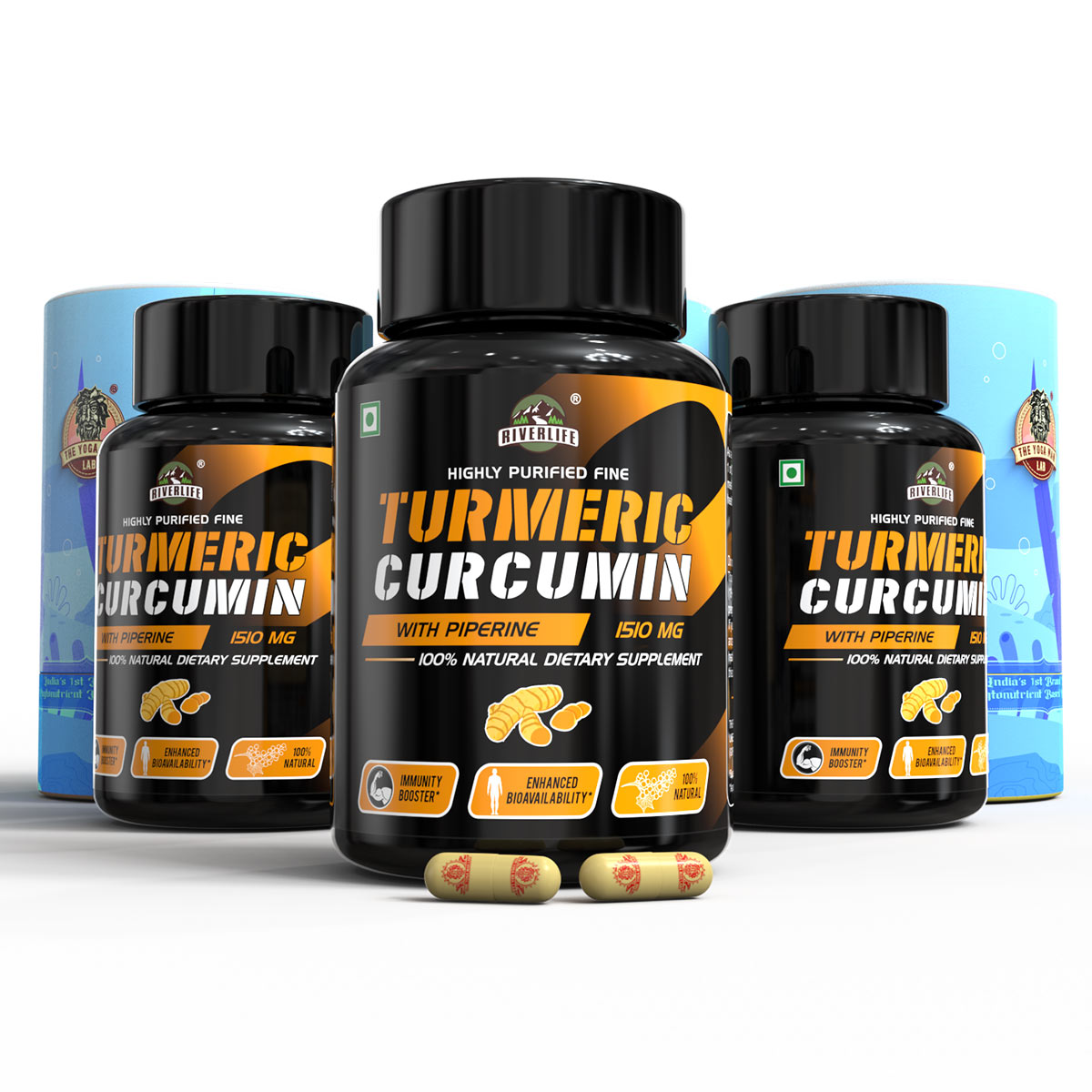 Ayurvedic Turmeric Curcumin With Raw Turmeric, 95% Curcuminoids and Black Pepper | For Joint & Healthy Inflammatory Support | 100% Natural & Indian